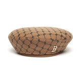Boston Winter Hat Autumn and Winter Retro Painter Cap Octagonal Cap
