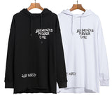Vlone Hoodie Flame Skull Large V Print Loose Hip Hop Men'S And Women'S Hoodie