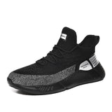 Men Sneakers Men Walking Shoes for Jogging Breathable Lightweight Shoes plus Size Summer Flyknit Mesh Shoes Light Running