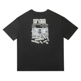 Nirvana T Shirt Nirvana Band Kurt Donald Cobain Vintage Print Distressed Cotton Loose Couple