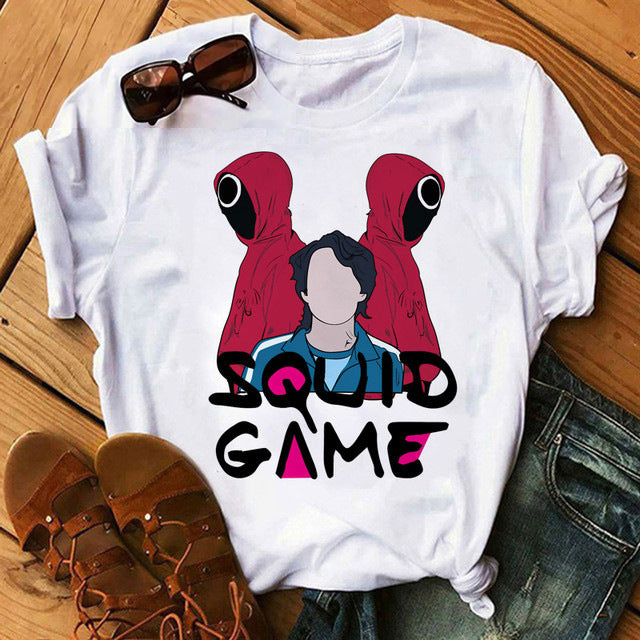 Squid Game Costume 456 Printed Short-Sleeved T-shirt