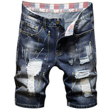 Men Jorts Loose Straight Five-Point Pants Large Size Men's Denim Shorts