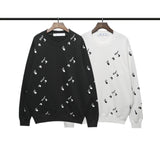 Off White Sweatshirts Printed Crew Neck Pullover Sweatshirt Men'S And Women'S Couple Bottoming Shirt Coat