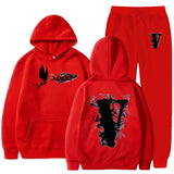 Vlone T Shirts & Shorts 2 Piece Set Sports Leisure Pullover Sweater Hooded