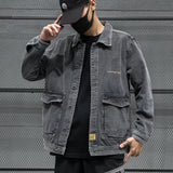 Men Denim Jackets Men's Spring and Autumn Loose Fashion