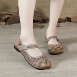 Highway Flat Sandals Spring Genuine Leather Retro Flat Soft Bottom Hole Shoes