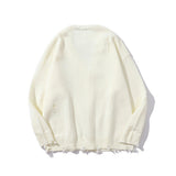 Men Sweater Burrs Knitwear Men Loose Jacket