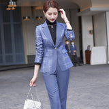 Interview Suit Women's Plaid Suit Women's Jacket Spring/Autumn Fashion