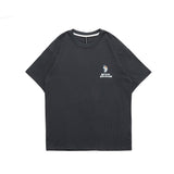 Men T Shitrs Outer Space Astronauts Printed Round Neck