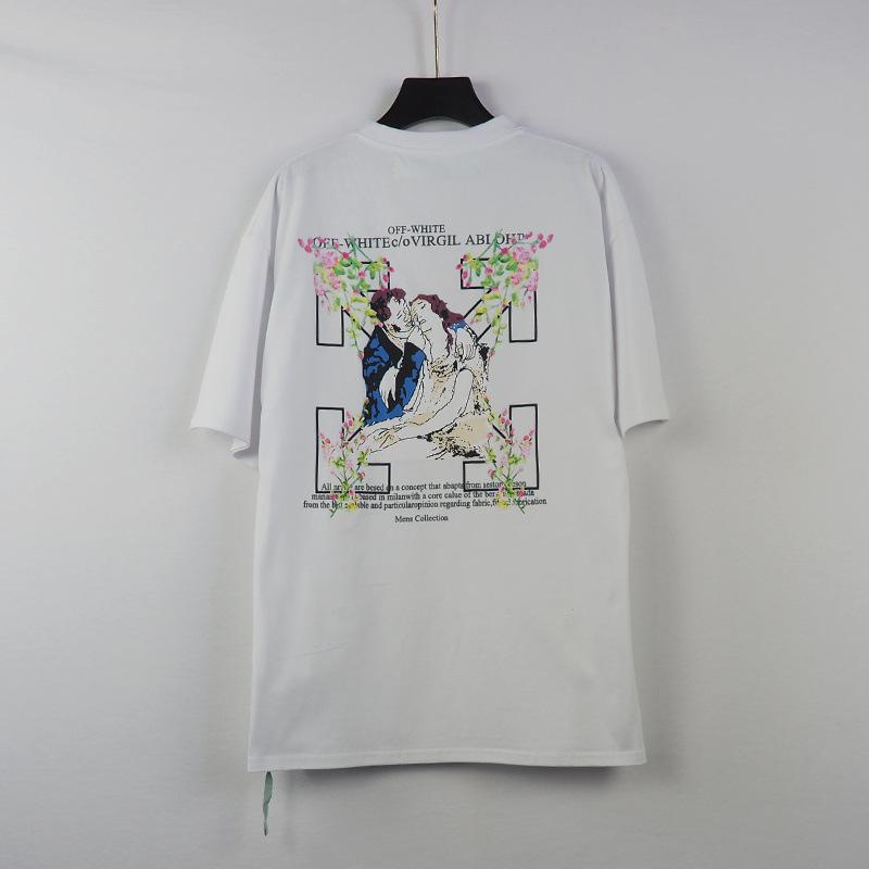 Off White T Shirt Ow. Off Cotton Round Neck Tshirt For Men And Women Owt