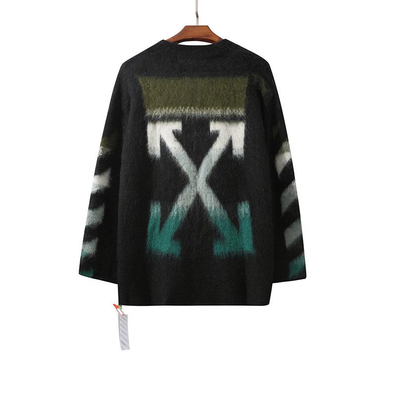 Off White Sweater Large Size Casual Arrow Men Owt