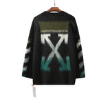 Off White Sweater Large Size Casual Arrow Men Owt