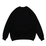 Man Fall Outfits Autumn Winter Couple Sweatshirt Retro Alphabet Graffiti Puff Print Student Casual Sports Top