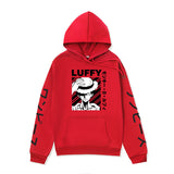 Anime Hoddies One Piece Anime Sweater Straw Hat Luffy Printed Hoodie Autumn Winter Sweater Men