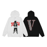 Vlone Hoodie Big V Hooded Sweater Men And Women Hip Hop Bf Hoodie Coat