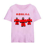 Squid Game Costume Sportswear Short Sleeve T-shirt Top Men and Women