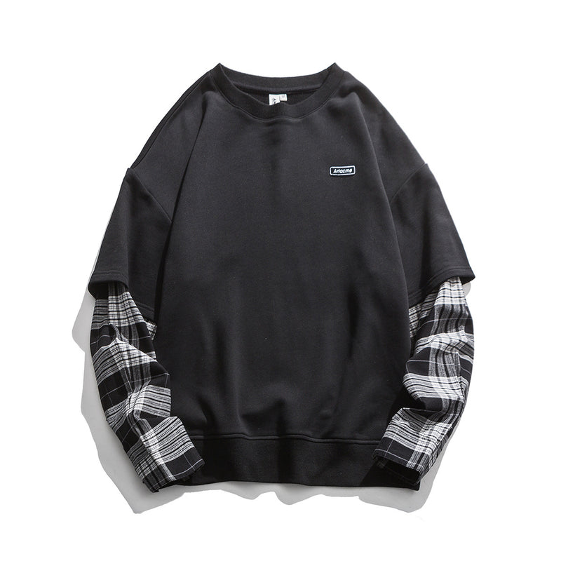 Crew Neck Sweatshirts for Men Men's Clothing Autumn round Neck Print Sweatshirt
