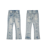 Man Fall Outfits Loose Wide Leg Slightly Flared Jeans Men's Fashion