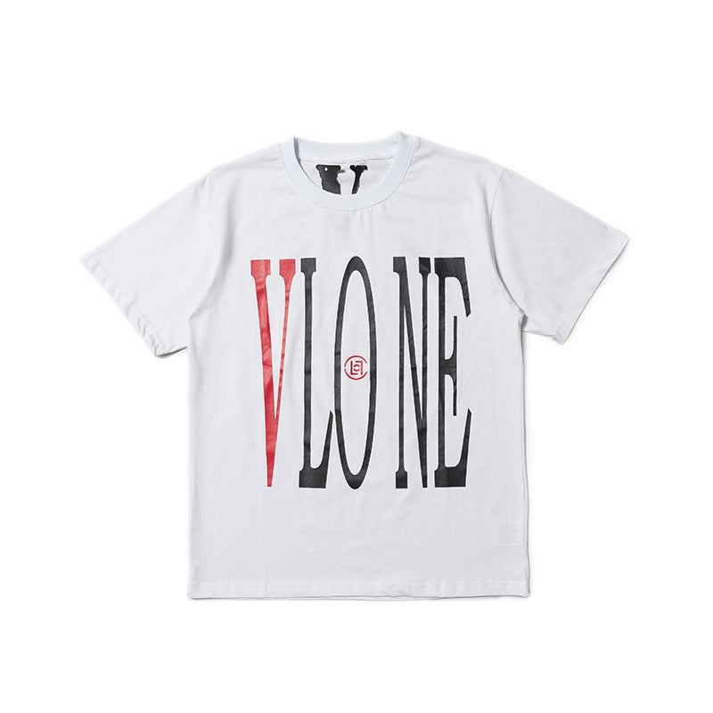 Vlone Mexico Shirt Short Sleeve T-Shirt Printed Men'S And Women'S Able Half Sleeve