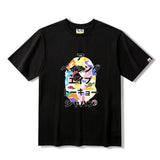 Bathing Ape T Shirt Summer Candy Camouflage Ape Head Printed Short Sleeve T-shirt