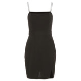 Music Festivals Rave Outfits Dress Summer Women's Solid Color Slim Dress