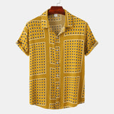 Camp Collar Shirt Beach Shirt Short Sleeve