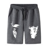 Vlone Shorts Summer Printed Casual Loose Plus Size Sports