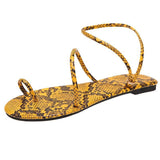 Women Open Toe Sandals Flats Spring Flat Beach Casual Sandals for Women