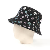 Bucket Hat Fishing Cap Cotton Print Fisherman Hat Female Print