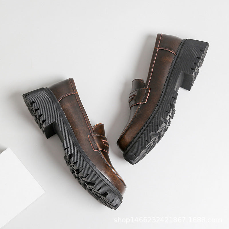 Mary Jane Shoes Leather Shoes Jk Uniform Shoes