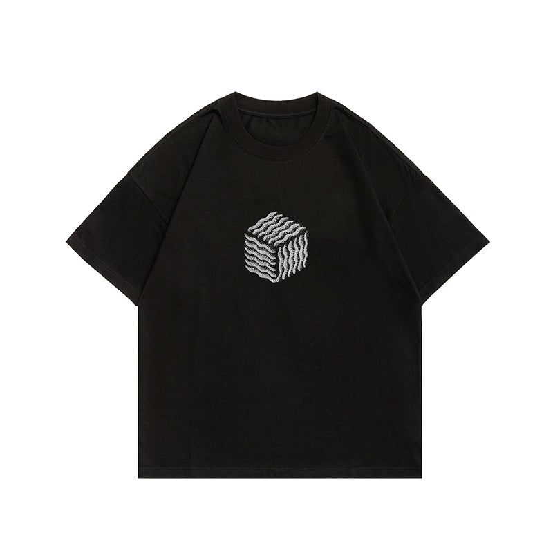 Men T Shitrs Creative Graphic Print Crew Neck