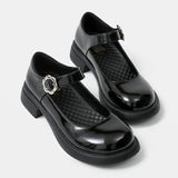 Mary Jane Shoes Spring Vintage Leather Shoes