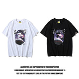 Bathing Ape T Shirt Summer Milky Way Ape Head Short Sleeve T-shirt