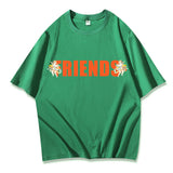 Vlone T Shirts Pikachu Casual Loose Printed Short Sleeve T-Shirt