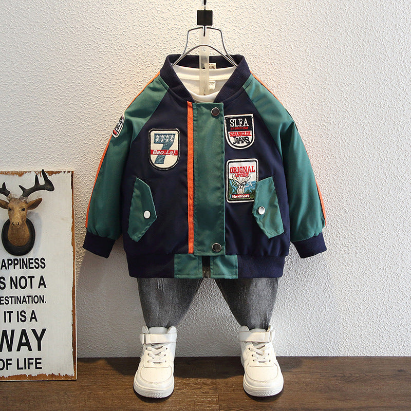 Toddler Boys Jackets Boy's Casual Jacket Baseball Uniform
