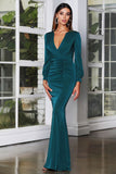 Valentine's Day Dress Deep V-neck Sexy Small Trailing Dress for Women