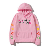 Squid Game Costume Autumn and Winter Squid Game Loose Casual Large Size Hooded Sweater