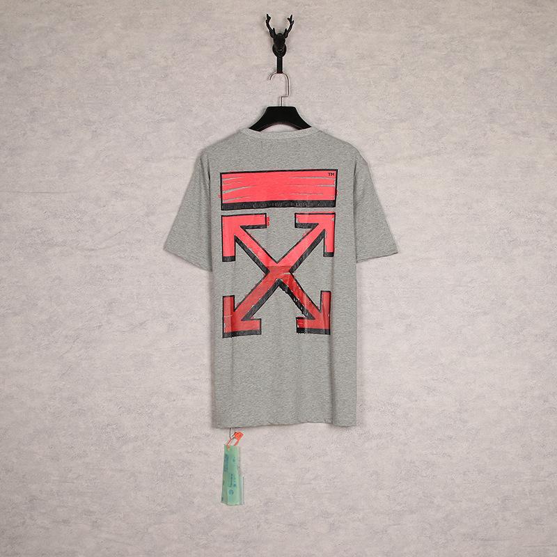 Off White Tshirt Short Sleeve Ow Men'S Cotton Color Arrow Owt