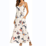 Gypsy Style Dresses Floral Print Bohemian Spaghetti Strap Floral