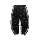 Man Fall Outfis Wide Leg Ankle Banded Pants Hip Hop Loose Casual Sweatpants