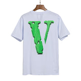Vlone T Shirt Short Sleeve Women'S Loose Style Couple T-Shirt Men
