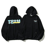 Kanye West Sunday Service Hoodie Autumn And Winter Black Pile Loop Foaming Printed Hoodie
