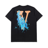 Vlone Casual Able Men'S Clothes Summer Wear Cotton Short Sleeve Tshirt