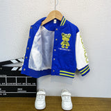 Toddler Boys Jackets Boys' Jacket Spring and Autumn Baseball Uniform