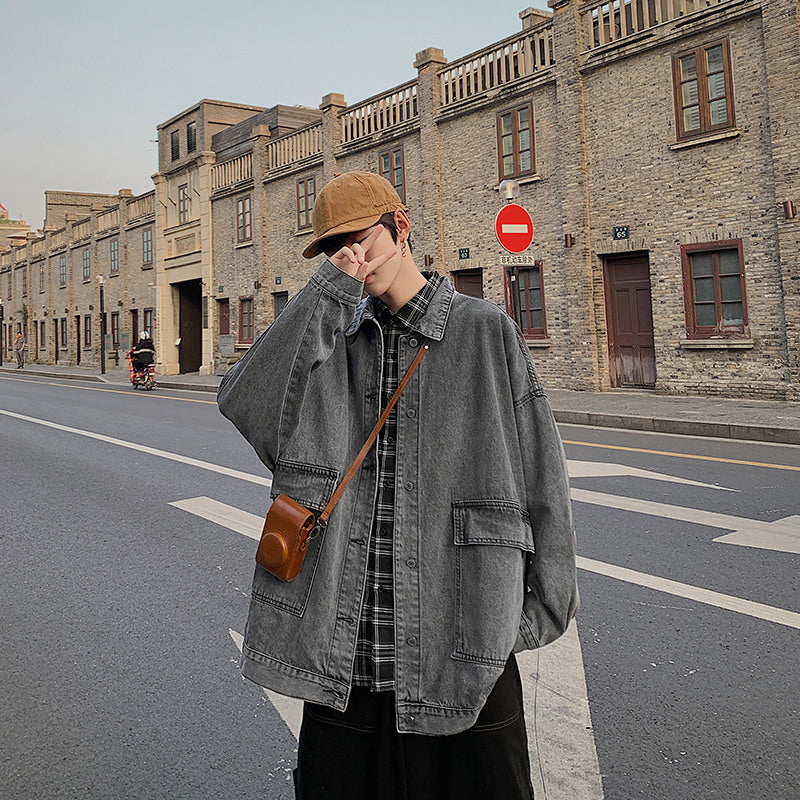 Men Denim Jackets Autumn and Winter Denim Jacket
