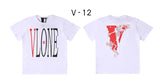 Vlone T Shirt Short Sleeve Couple Loose T-Shirt