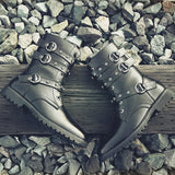 Western Shoes Winter Fleece-Lined Warm Mid-Top Men's Boots Men's Boots Leather Boots