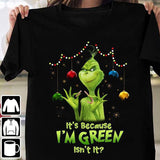 Men and Women Grinch Shirt Christmas Printed T-shirt
