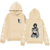 Anime Hoddies Three-Piece Ackerman Printed Hoodie Autumn and Winter Coat