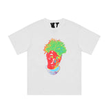 Vlone T Shirt Summer Printed Male And Female Couples Wear Loose Short Sleeve T-Shirt